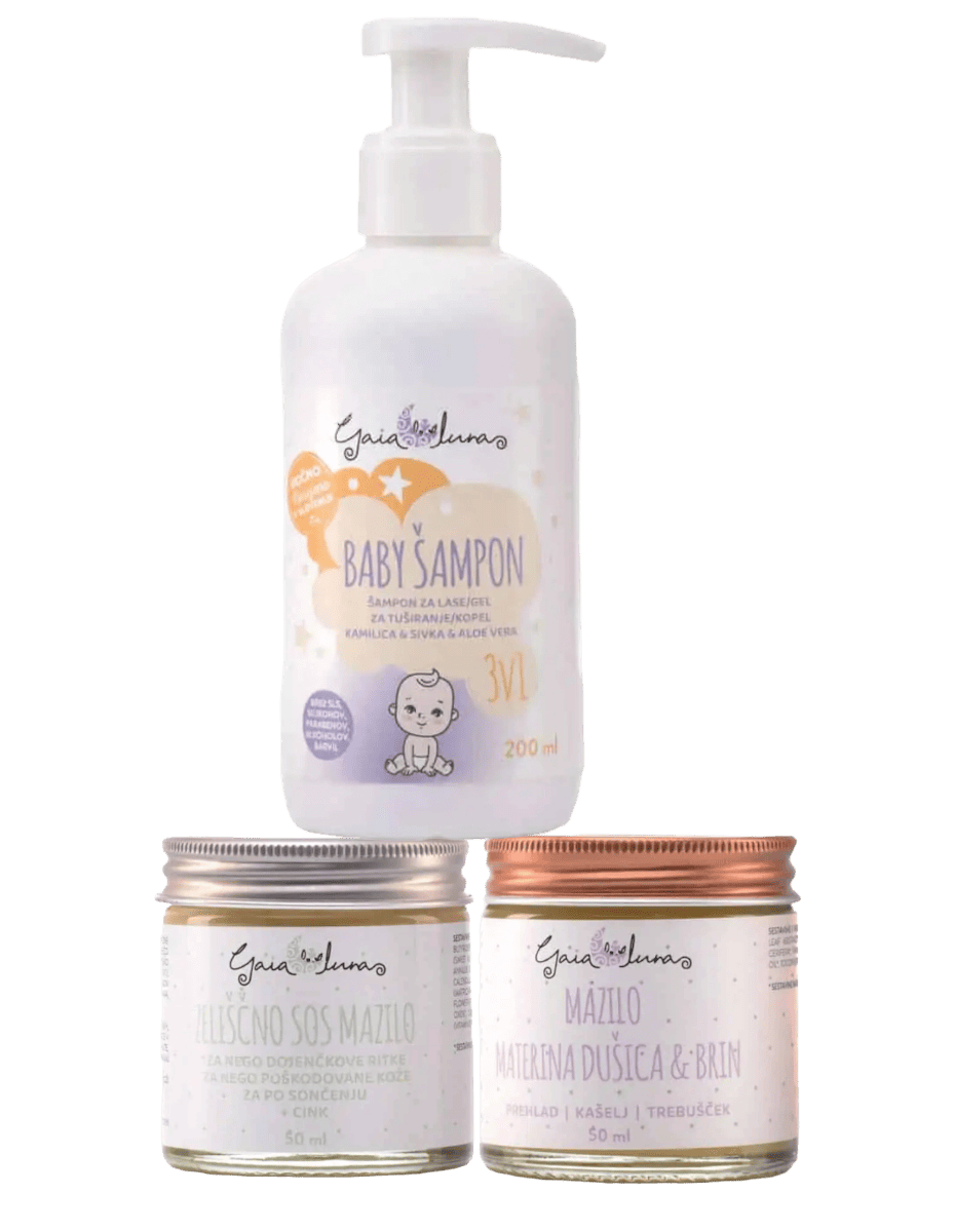 KOMPLET ZA NEGO OTROŠKE KOŽE